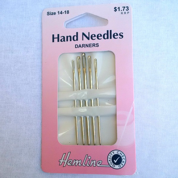 Sizes 14 - 18 Darner Hand Sewing Needles - Pack of 5 | Textiles Direct