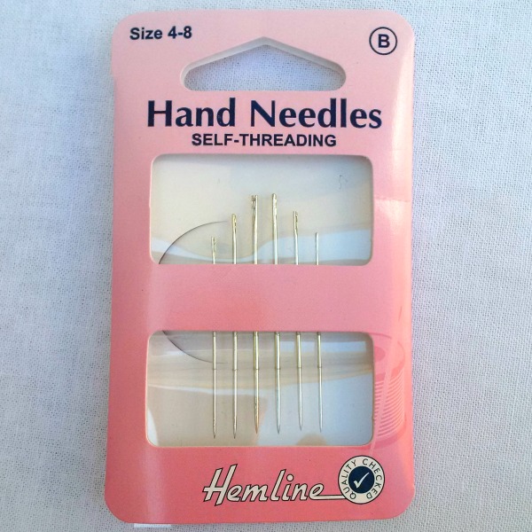 Sizes 4 - 8 Self Threading Hand Sewing Needles - Pack of 6 | Textiles ...