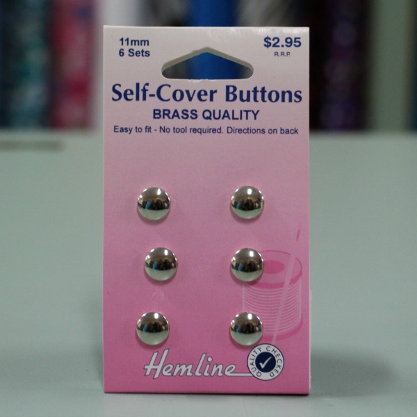 Self Cover Metal Buttons - 6 different sizes – On Trend Fabrics